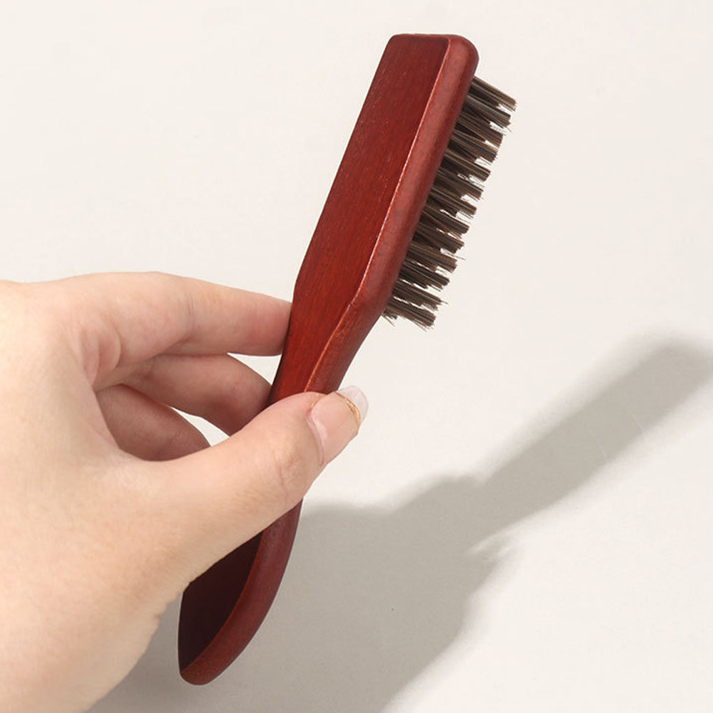 Men'S Grooming Brush - 2Pcs Beard Grooming Brush Wooden Brush