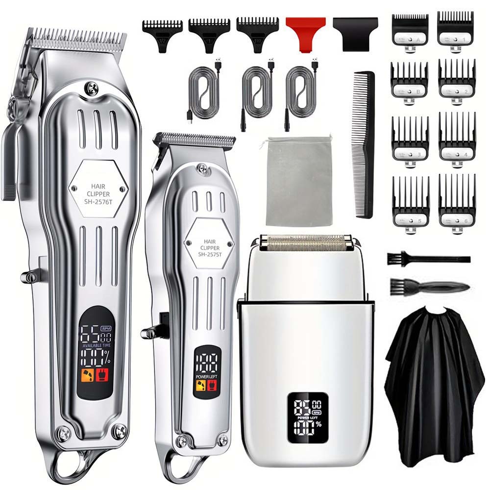 Men'S Grooming Brush - Professional Hair Clipper & Trimmer Set