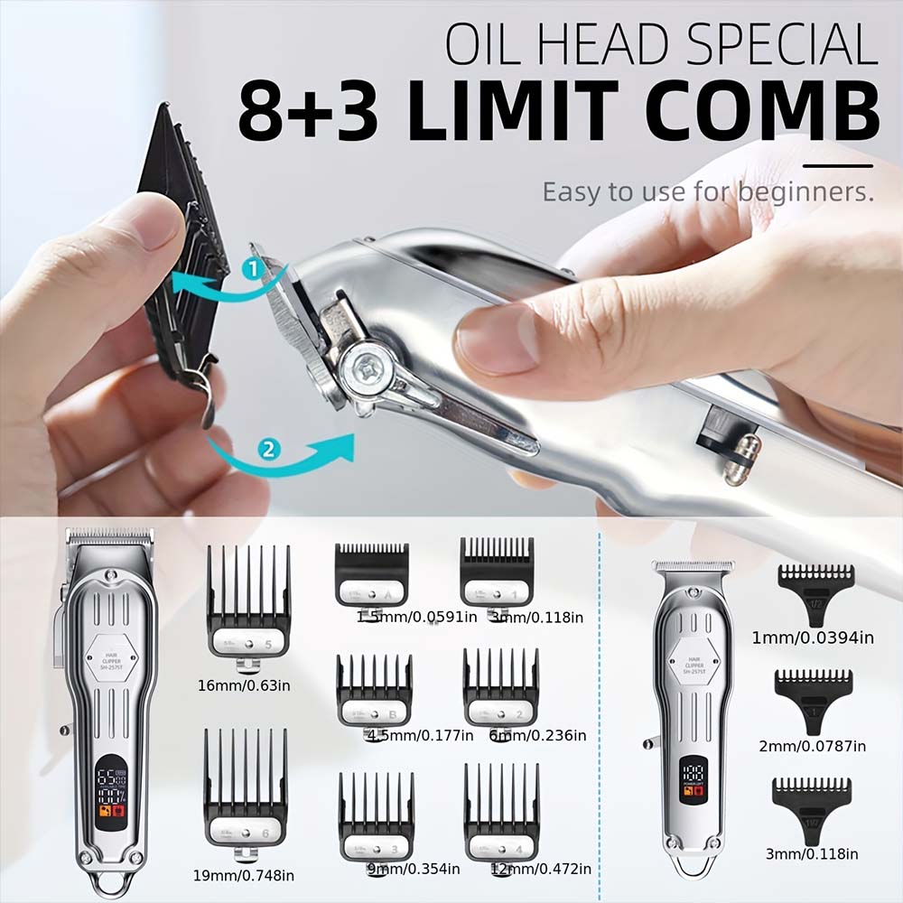 Professional Hair Clipper & Tr - Men'S Grooming Brush recension och pris