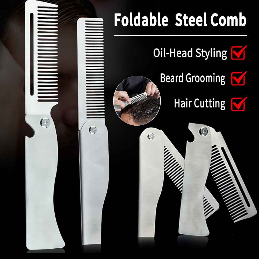 New Type 1/2PCS Portable Steel - Men'S Grooming Brush recension och pris