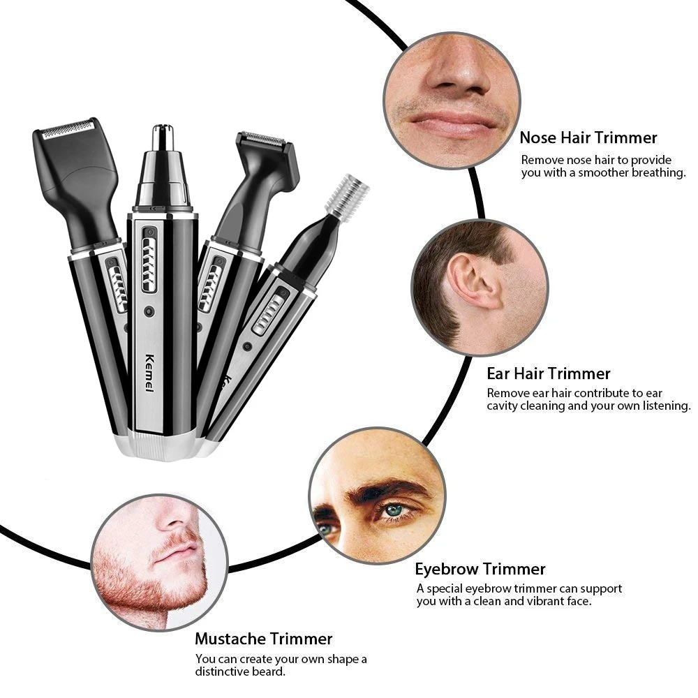 Kemei rechargeable electric al - Men'S Grooming Essentials recension och pris