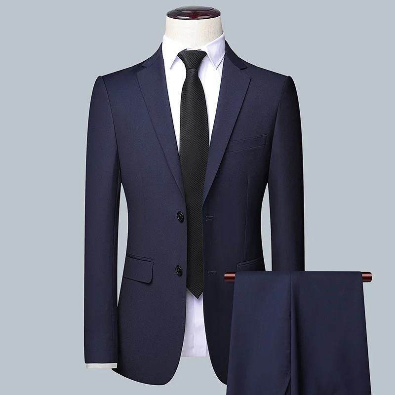 Men's Solid Color Business Sui - Men'S Grooming Trends recension och pris