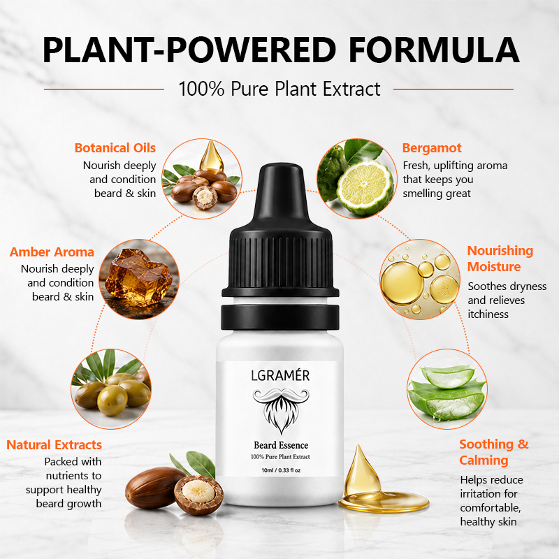 Men's Beard Growth Serum Nouri - Men'S Grooming Oil recension och pris