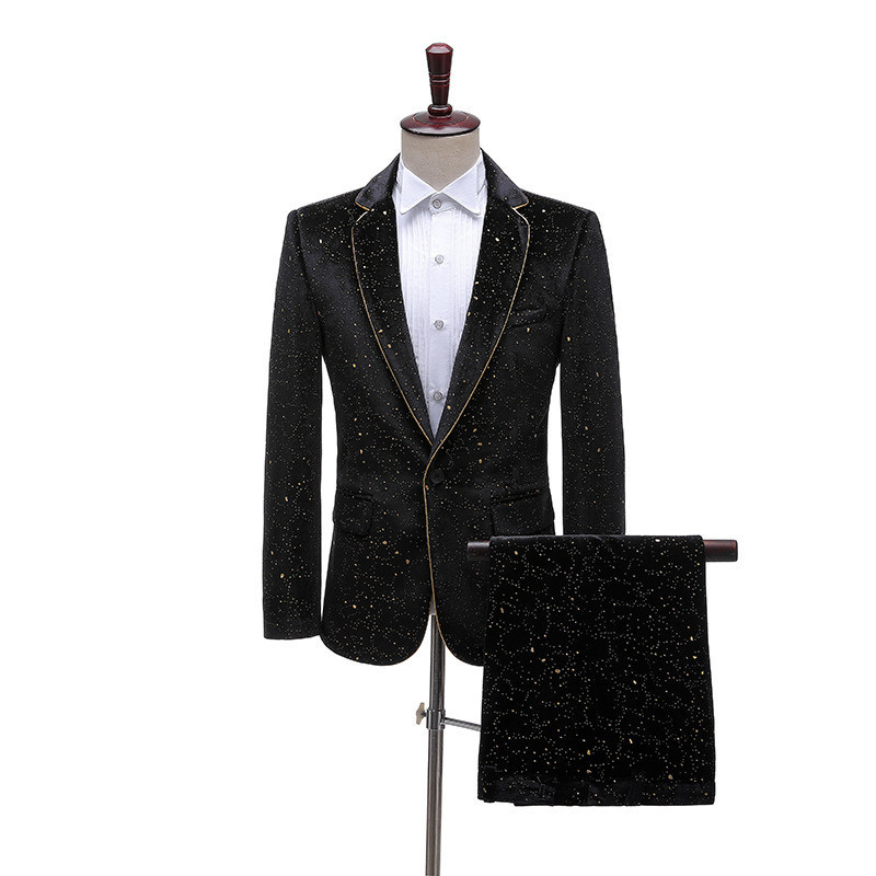 Stylish Formal Men's Velvet Su - Men'S Grooming Studio recension och pris