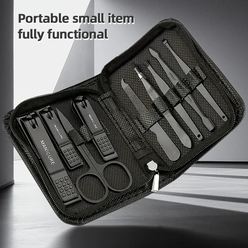 9 Piece in 1 Manicure Set Pedi - Men'S Grooming Essentials recension och pris