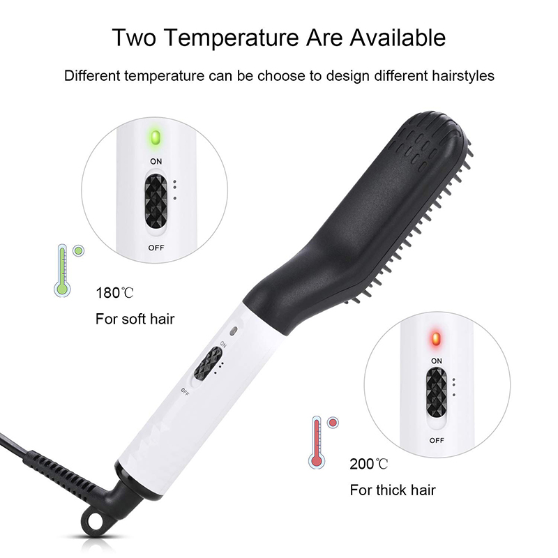 Portable Heated Hair Straighte - Men'S Grooming Brush recension och pris
